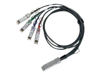NVIDIA LinkX 100GbE to 4x25GbE Direct Attach Copper Splitter Cable - 100GBase direct attach splitter - 2.5 m