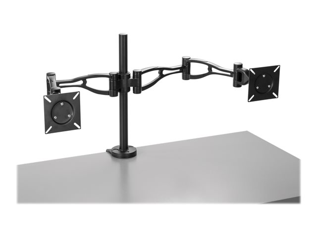 Fellowes Professional Series Depth Adjustable Dual Monitor Arm mounting kit - adjustable arm - for 2 monitors - black