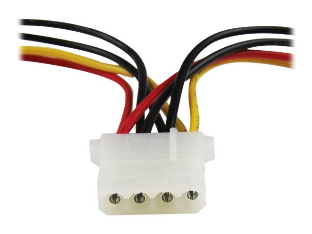 StarTech.com LP4 to SATA Power Cable Adapter with Floppy Power (LP4SATAFMD) - Power adapter - SATA power (M) to 4 PIN internal power, 4 PIN mini-power connector (F) - black - for P/N: DRW110SATBK, PEX2M2, PEXM2SAT3422, S251BU31REM, S25SLOTR, SATSASBP425