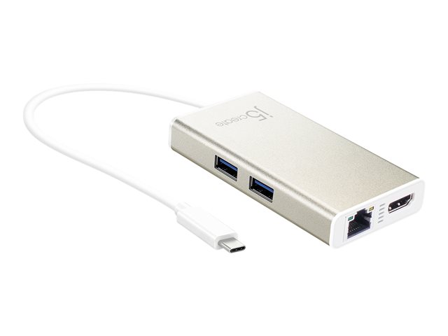 j5create JCA374 - docking station - USB-C 3.1 - HDMI - 1GbE