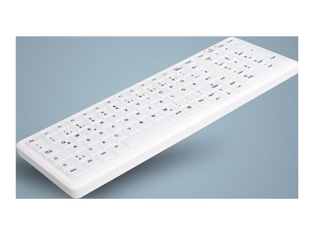 HYGIENE COMPACT KEYBOARD WITH NUMPAD SEALED USB WHITE