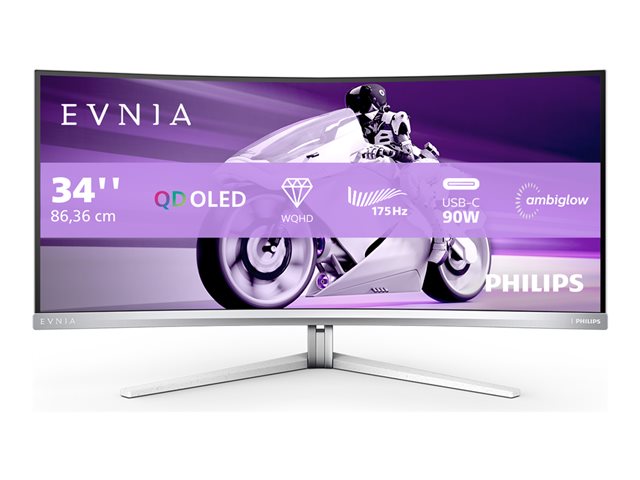 Philips Evnia 8000 34M2C8600 - OLED monitor - curved - 34" - HDR