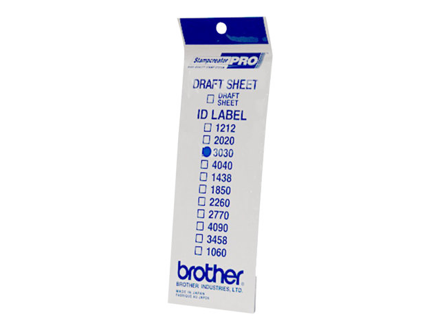 Brother ID3030 - 30 x 30 mm 12 label(s) stamp ID labels - for StampCreator PRO SC-2000, PRO SC-2000USB