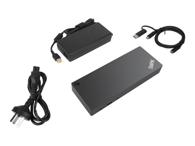 ThinkPad Hybrid USB-C with USB-A Dock includes power cable. For EU.