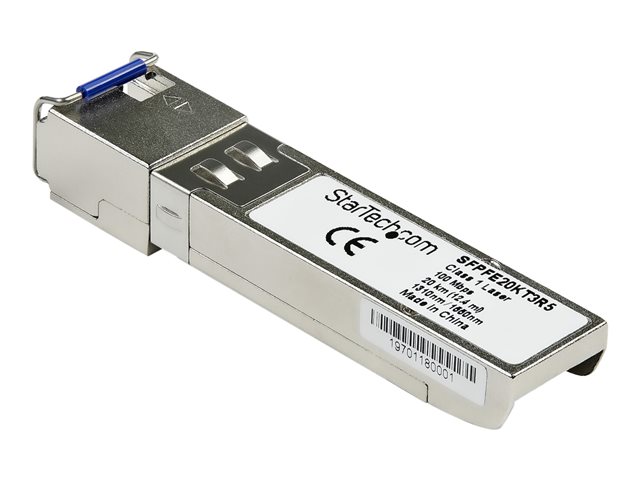 Startech Juniper SFP-FE20KT15R13 Compatible SFP Module, 100BASE-BX-D, 100 Mb Ethernet Bi-Directional (BiDi) Fiber Single Strand SFP, LC 20km, Mini GBIC SFP Transceiver, Downstream - Lifetime Warranty (SFPFE20KT5R3) - SFP (mini-GBIC) transceiver module (eq