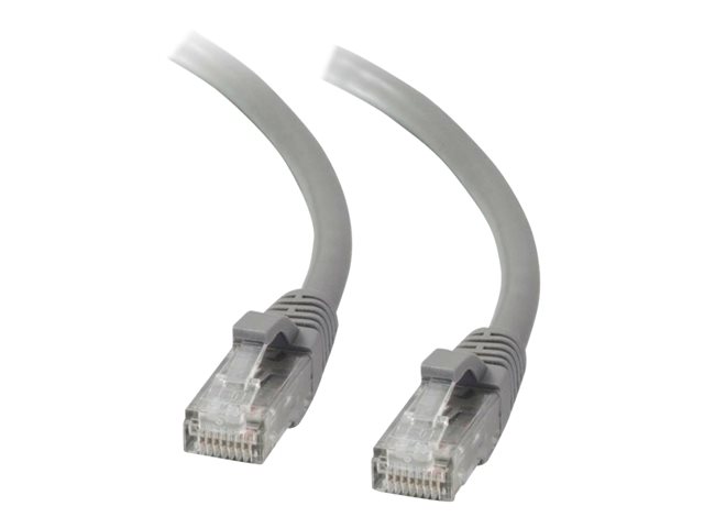 C2G Cat5e Booted Unshielded (UTP) Network Patch Cable - Patch cable - RJ-45 (M) to RJ-45 (M) - 1 m - UTP - CAT 5e - molded, snagless, stranded - grey