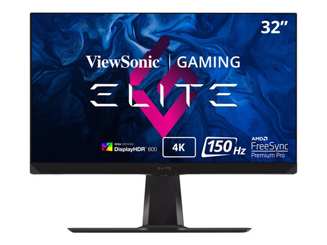 ViewSonic ELITE Gaming XG320U - LED monitor - gaming - 32" - 3840 x 2160 4K UHD (2160p) @ 150 Hz - IPS - 400 cd/m² - 1000:1 - HDR600 - 1 ms - 2xHDMI, DisplayPort - speakers