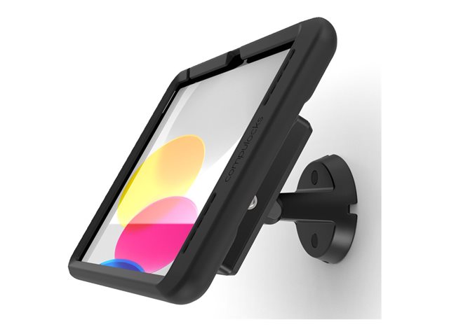 Compulocks iPad 10th-11th (A16) Gen PowerMove Bow Tilting Wall Mount Black - Mounting kit (wall mount) - for tablet - tilting - aluminium - screen size: 10.9" - for Apple 10.9-inch iPad Air Wi-Fi, Wi-Fi + Cellular