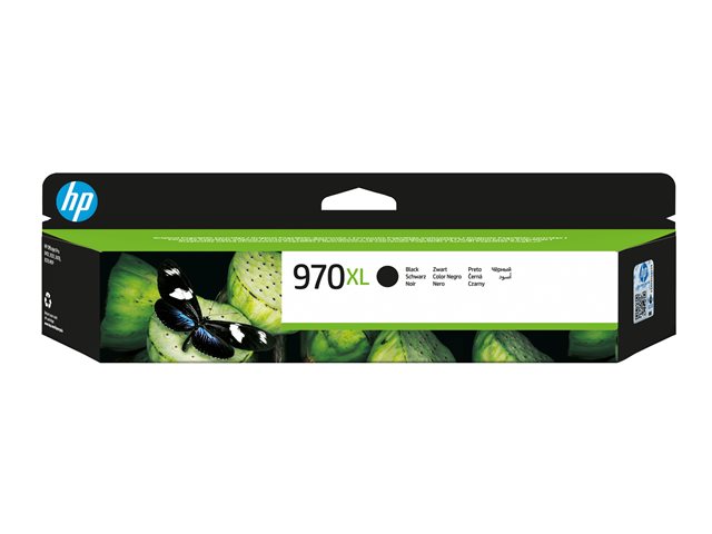 HP 970XL - CN625AE - 1 x Black - Ink cartridge - High Yield - For Officejet Pro X451dn, X451dw, X476dn MFP, X476dw MFP, X551dw, X576dw MFP