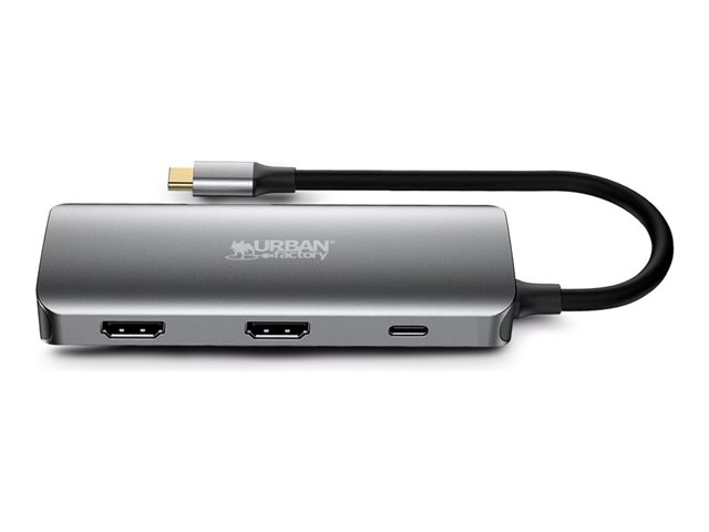 HUBEE 7 IN 1 : HUB USB-C WITH 3 USB-A/2 HDMI 4K/1 RJ45 ET 1 USB