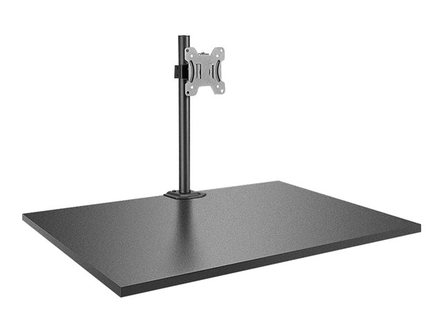 Lindy Single Display Short Bracket w/ Pole & Desk Clamp - mounting kit - for Monitor (adjustable arm)
