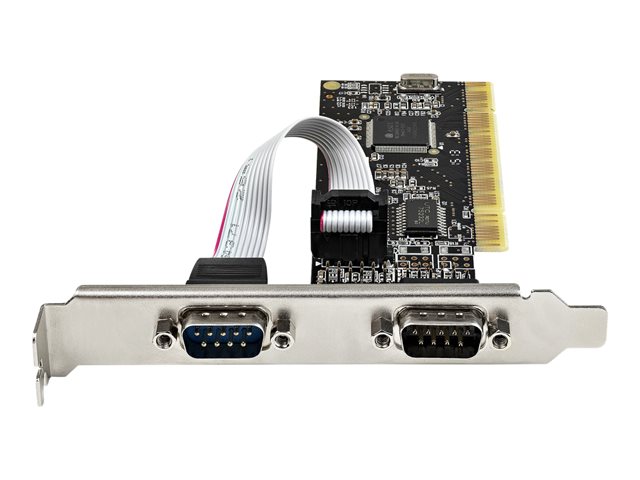 Startech PCI Serial Parallel Combo Card with Dual Serial RS232 Ports (DB9) & 1x Parallel LPT Port (DB25), PCI Combo Adapter Card, PCI Expansion Card Controller, PCI to Printer Card - PCI Serial & Parallel Card (PCI2S1P2) - Serial adapter - PCIe low profil