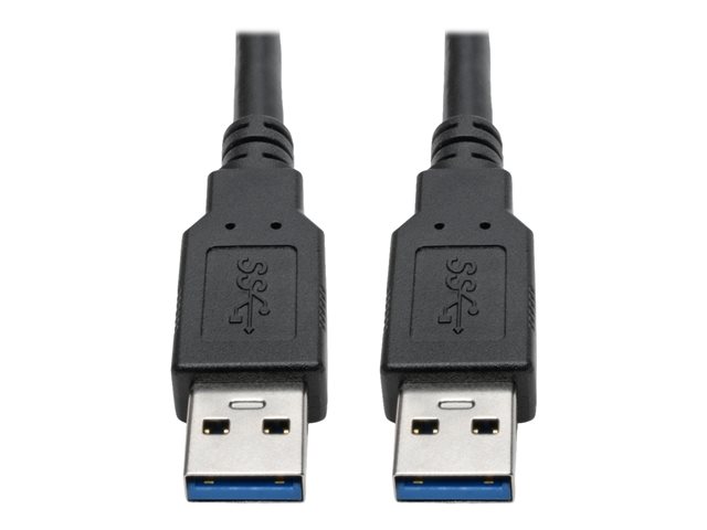 Eaton Tripp Lite Series USB 3.0 SuperSpeed A to A Cable for USB 3.0 All-in-One Keystone/Panel Mount Couplers (M/M), Black, 6 ft. (1.8 m) - USB cable - USB Type A to USB Type A - 1.829 m