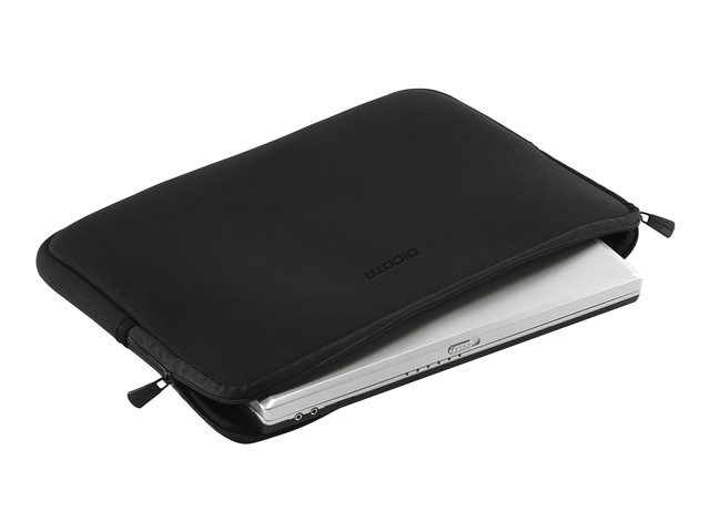 DICOTA PerfectSkin Laptop Sleeve 11.6" Black. The slipcase/skin protects your notebook perfectly from scratches and small damages. Zipper is equipped with a special surface in the inside to avoid scratches on the notebook. Robust, especially elastic neopr