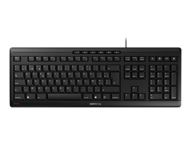 CHERRY STREAM KEYBOARD - keyboard - Belgium - black Input Device