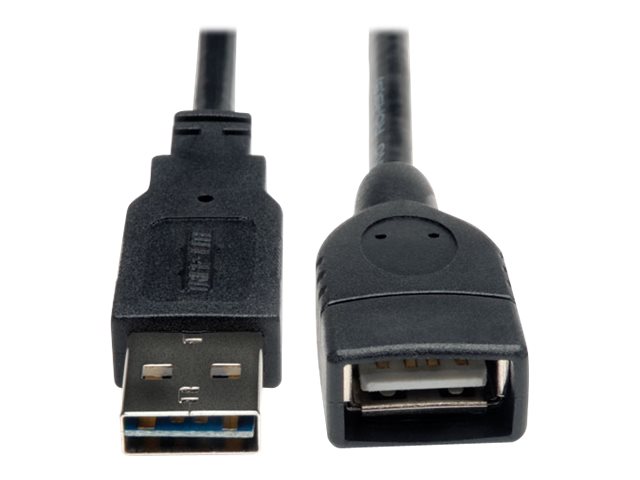 Eaton Tripp Lite Series Universal Reversible USB 2.0 Extension Cable (Reversible A to A), 6-in. (15.24 cm) - USB extension cable - USB to USB - 15 cm