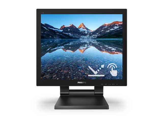 Philips B Line 172B9TL - LED monitor - 17" - touchscreen - 1280 x 1024 SXGA @ 60 Hz - TN - 250 cd/m² - 1000:1 - 1 ms - HDMI, DVI-D, VGA, DisplayPort - speakers - black texture