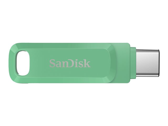 SanDisk Ultra Dual Drive Go - USB flash drive - 128 GB - USB 3.2 Gen 1 / USB-C - absinthe green