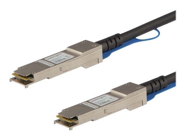 Startech MSA Uncoded Compatible 7m 40G QSFP+ to QSFP+ Direct Attach Breakout Cable Twinax, 40 GbE QSFP+ Copper DAC 40 Gbps Low Power Active Transceiver Module DAC, 40GE QSFP+ Cable - Lifetime Warranty (QSFP40GAC7M) - 40GBase direct attach cable - QSFP+ la
