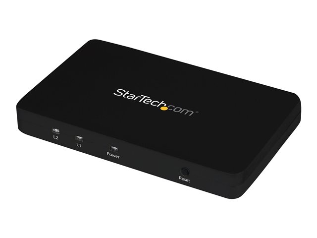 StarTech.com HDMI Splitter 1 In 2 Out - 4k 30Hz - 2 Port - Aluminum - HDMI Multi Port - HDMI Audio Splitter (ST122HD4K) - video/audio switch - 2 ports
