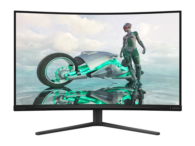 Philips Evnia 3000 32M2C3500L - LED monitor - gaming - curved - 32" (31.5" viewable) - 2560 x 1440 QHD @ 180 Hz - Fast VA - 300 cd/m² - 3500:1 - HDR10 - 0.5 ms - 2xHDMI, DisplayPort - charcoal