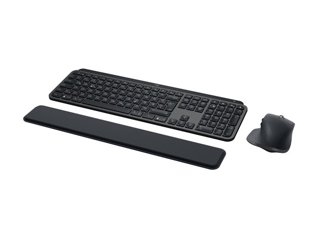 Logitech MX Keys Combo for Business - Keyboard and mouse set - backlit - wireless - Bluetooth LE - QWERTY - Spanish - Europe - graphite