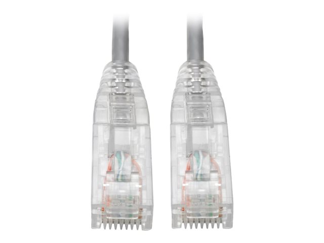 Eaton Tripp Lite Series Cat6 Gigabit Snagless Slim UTP Ethernet Cable (RJ45 M/M), PoE, Gray, 6-in. (15.24 cm) - patch cable - 15.2 cm - grey