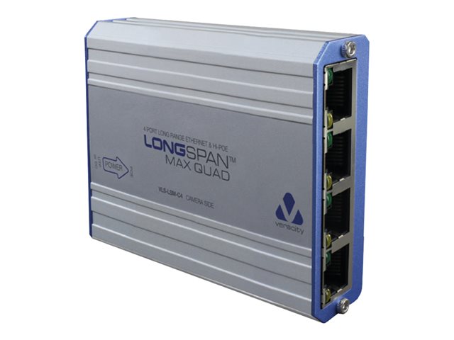 Veracity LONGSPAN Max Quad - network/power extender - 10Mb LAN, 100Mb LAN