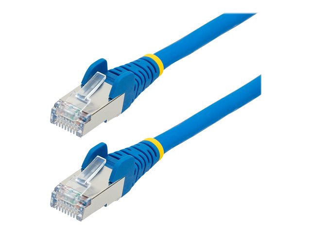 Startech 7.5m CAT6a Ethernet Cable - Blue - Low Smoke Zero Halogen (LSZH) - 10GbE 500MHz 100W PoE++ Snagless RJ-45 w/Strain Reliefs S/FTP Network Patch Cord - Patch cable - RJ-45 (M) to RJ-45 (M) - 7.5 m - S/FTP - CAT 6a - IEEE 802.3bt - halogen-free, mol