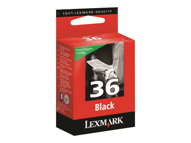 Lexmark Cartridge No. 36 - black - original - ink cartridge - LRP