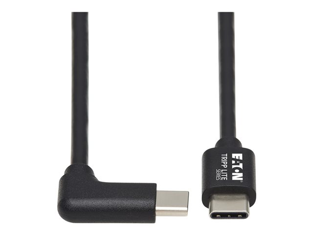 Eaton Tripp Lite Series USB C Charging Cable USB 2.0 M/M 60W PD Charging Right-Angle 2M - USB-C cable - 24 pin USB-C to 24 pin USB-C - 2 m