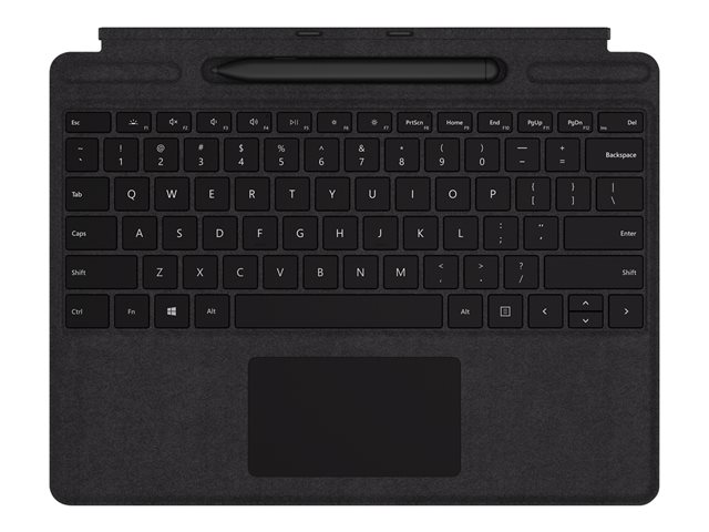 Microsoft Surface Pro X Signature Keyboard with Slim Pen Bundle - keyboard - with trackpad, accelerometer - UK - black