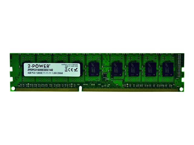 2-Power - DDR3L - 4 GB - DIMM 240-pin - 1600 MHz / PC3L-12800 - CL11 - 1.35 V - unbuffered - ECC - for HP Workstation z200, z400, z600, z800
