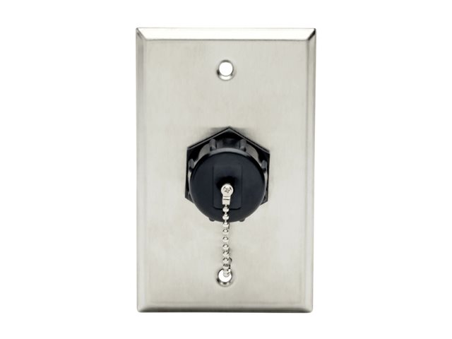 Eaton Tripp Lite Series Keystone Jack Cat6/Cat5e, RJ45, Shielded, Dust Cap, Industrial - 110 Punch Down, IP68, TAA - modular insert - TAA Compliant