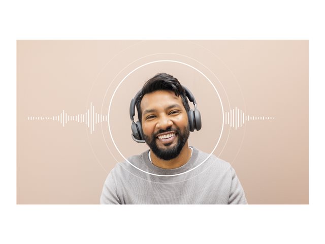 Logitech Zone Wireless 2 - Headset - on-ear - Bluetooth - wireless - active noise cancelling - USB-C via Bluetooth adapter - graphite - Certified for Microsoft Teams