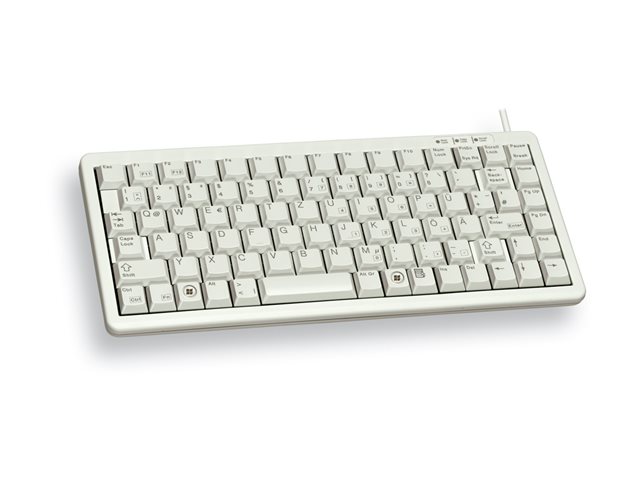CHERRY Compact-Keyboard G84-4100 - keyboard - UK - light grey Input Device