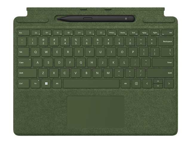 Microsoft Surface Pro Signature Keyboard - keyboard - with touchpad, accelerometer, Surface Slim Pen 2 storage and charging tray - QWERTY - English - forest - with Slim Pen 2 Input Device