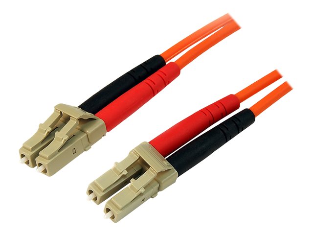 StarTech.com 1m Fiber Optic Cable - Multimode Duplex 50/125 - LSZH - LC/LC - OM2 - LC to LC Fiber Patch Cable (50FIBLCLC1) - network cable - 1 m - 1 m