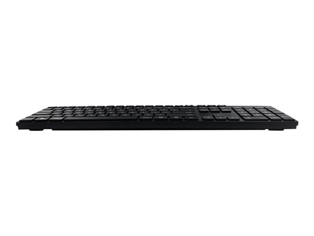 Accuratus 301 - USB Full Size Super Slim Multimedia Keyboard with Square Modern Keys in Black