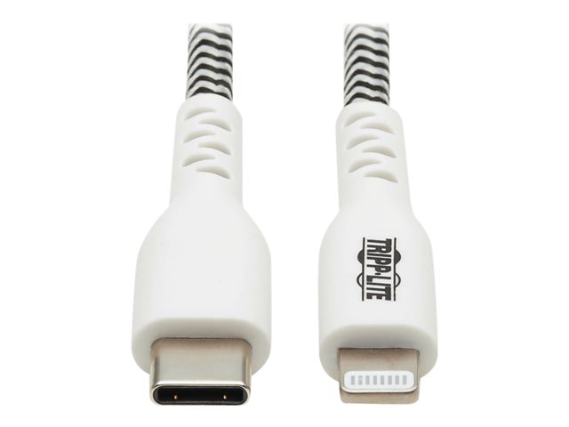 Eaton Tripp Lite Series Heavy-Duty USB-C to Lightning Sync/Charge Cable with Status LED - MFi Certified, M/M, USB 2.0, 3 ft. - Lightning cable - Lightning / USB - 0.9 m