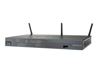 Cisco 886 VDSL/ADSL over ISDN Multi-mode Router - Router - ISDN/DSL - 4-port switch - WAN ports: 2 - Wi-Fi - 2.4 GHz - refurbished