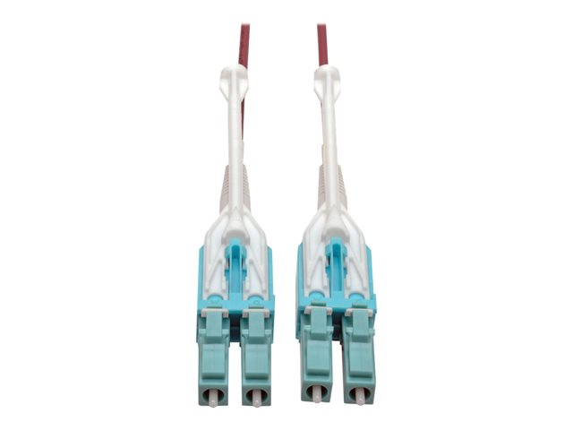 Eaton Tripp Lite Series 10G Duplex Multimode 50/125 OM4 LSZH Fiber Optic Cable (LC/LC), Push/Pull Tabs, Magenta, 2 m - patch cable - 2 m - magenta