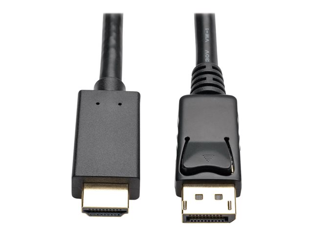 Eaton Tripp Lite Series DisplayPort 1.2 to HDMI Active Adapter Cable (DP with Latches to HDMI M/M), 4K, 3 ft. (0.9 m) - adapter - DisplayPort / HDMI - 91 cm
