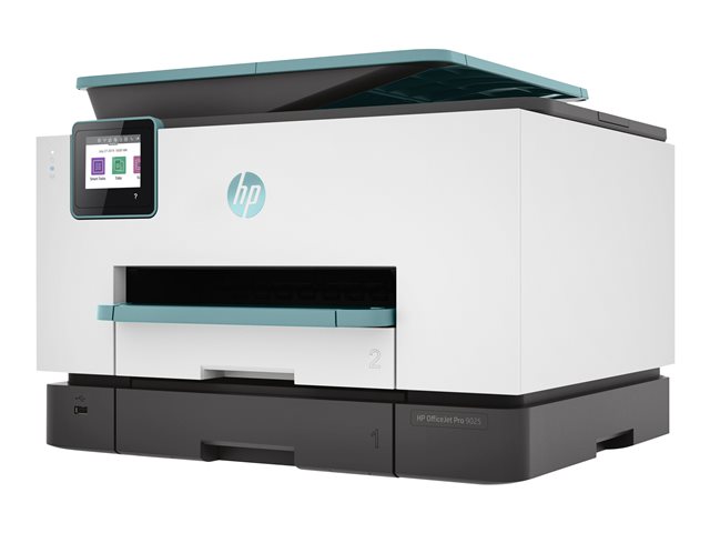 HP Officejet Pro 9025 All-in-One - Multifunction printer - colour - ink-jet - Legal (216 x 356 mm) (original) - A4/Legal (media) - up to 23 ppm (copying) - up to 24 ppm (printing) - 500 sheets - USB 2.0, LAN, Wi-Fi(n), USB host - HP Instant Ink eligible