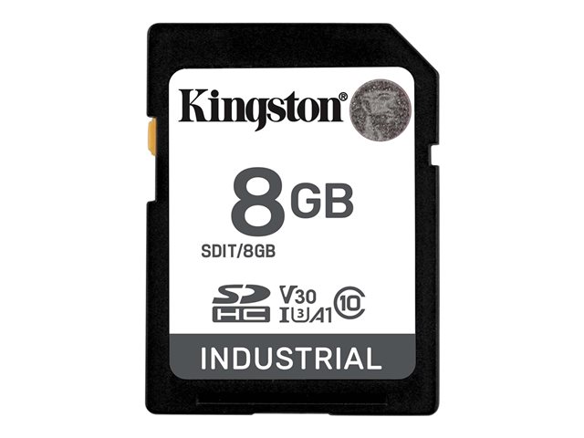 8GB SDHC INDUSTRIAL C10 -40C TO 85C UHS-I U3 V30 A1 PSL