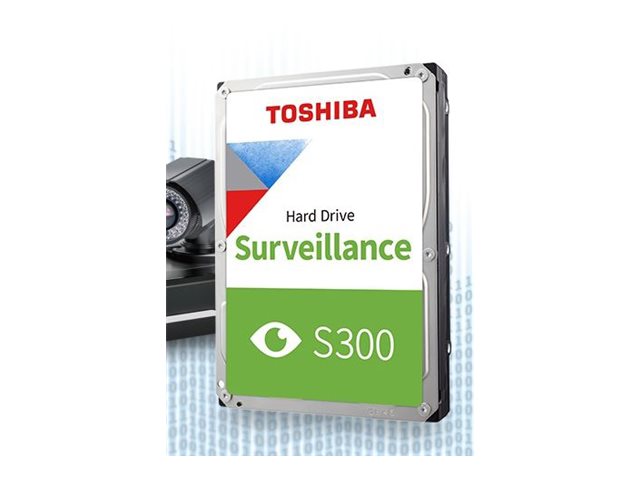 Toshiba S300 Surveillance - Hard drive - 1 TB - internal - 3.5" - SATA 6Gb/s - 5700 rpm - buffer: 64 MB