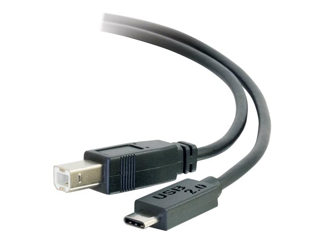 C2G 3m USB 2.0 USB Type C to USB B Cable M/M - USB C Cable Black - USB-C cable - USB Type B to 24 pin USB-C - 3 m
