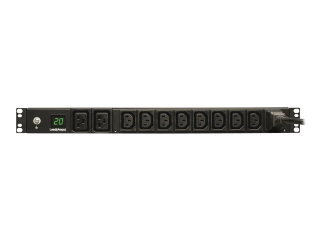Eaton Tripp Lite Series PDU Metered 200V - 240V 20A 8 C13; 2 C19 C20 Horizontal 1URM - horizontal rackmount - power distribution unit - 3.8 kW