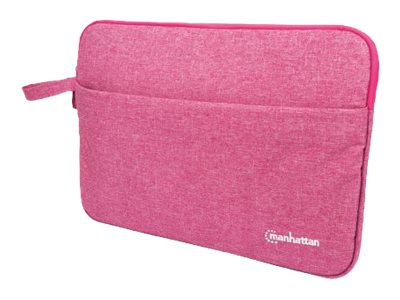 Manhattan Seattle Laptop Sleeve 14.5", Coral, Padded, Extra Soft Internal Cushioning, Main Compartment with double zips, Zippered Front Pocket, Carry Loop, Water Resistant and Durable, Notebook Slipcase, Three Year Warranty - notebook sleeve