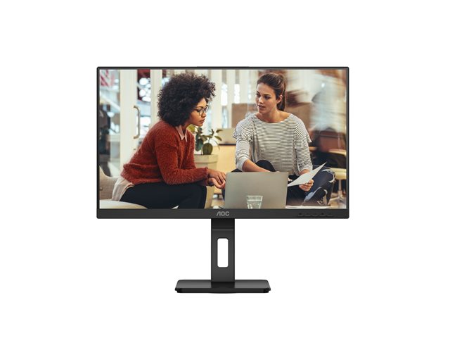 AOC Essential-line U27E3UF - LED monitor - 27" - 3840 x 2160 4K UHD (2160p) @ 60 Hz - IPS - 350 cd/m² - 1000:1 - 4 ms - 2xHDMI, DisplayPort - speakers - black